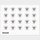 Sticker Rond Rollerderby le joue comme tu le veux dire (Feuille)
