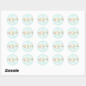 Sticker Rond Rollerskate Anniversaire Pastel Stars (Feuille)