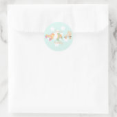 Sticker Rond Rollerskate Anniversaire Pastel Stars (Sac)