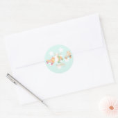 Sticker Rond Rollerskate Anniversaire Pastel Stars (Enveloppe)