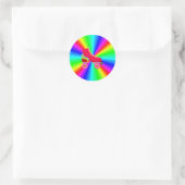 Sticker Rond Rollerskate Sur Spectre De Couleurs Radial (Sac)