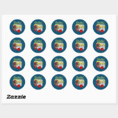 Sticker Rond Rollin en 9 Bowling Anniversaire 9 Anniversaire (Feuille)