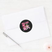 Sticker Rond Rolling In 5 5th Birthday Unicorn Bowling 5 Year (Enveloppe)