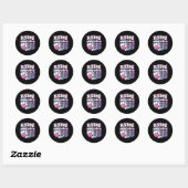 Sticker Rond Rolling In 80 Bowling 80e anniversaire (Feuille)