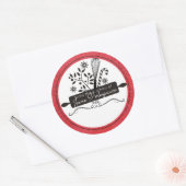 Sticker Rond Rolling pin whisk Noël de la cuisine de (Enveloppe)