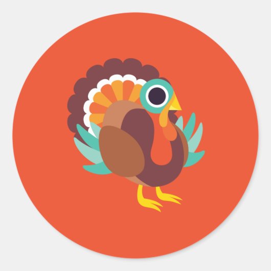Sticker Rond Rollo la Turquie (Devant)