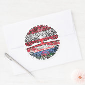 Sticker Rond Roma Romani Österreichisch Österreich Baum Wurzel (Enveloppe)