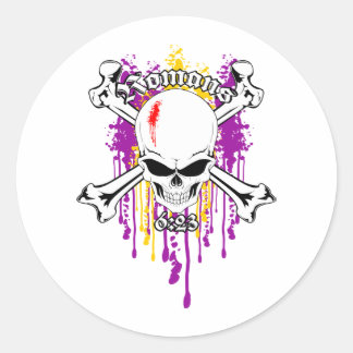 Sticker Rond Romains 6:23 02