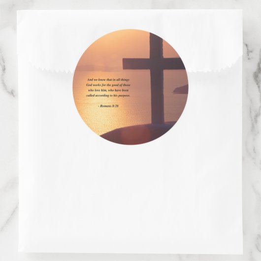 STICKER ROND ROMAINS 8:28 (Sac)