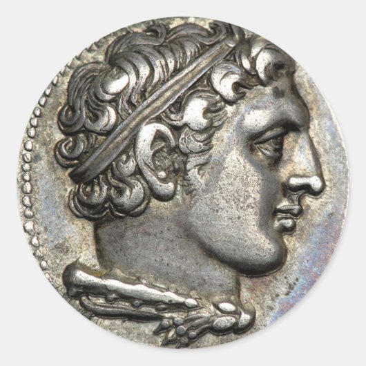 Sticker Rond Roman Coin (Devant)