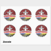 Sticker Rond Roman romain Grisons Arbre des Grisons (Feuille)