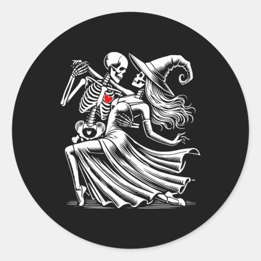 Sticker Rond Romance Danse Avec Sorcière (Devant)