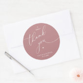 Sticker Rond Romantic Wedding A Sweet Thank You Cookies (Enveloppe)