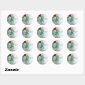 STICKER ROND ROMANTIQUE 3 (Feuille)