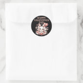 Sticker rond romantique de la Saint-Valentin (Sac)