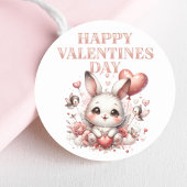 Sticker rond romantique de la Saint-Valentin