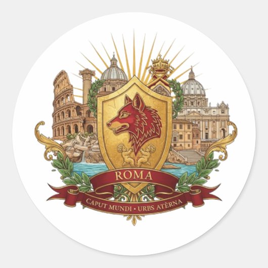 STICKER ROND ROME (Devant)