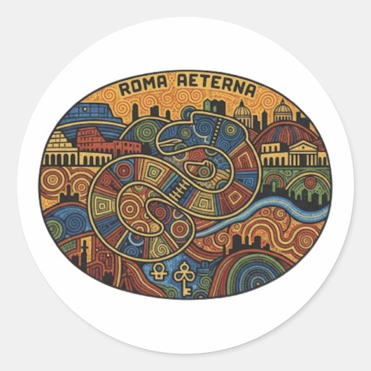 STICKER ROND ROME (Devant)