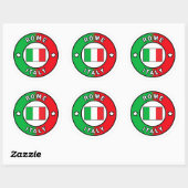 Sticker Rond Rome Italie (Feuille)