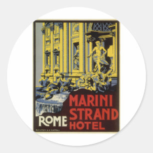 Sticker Rond Rome vintage