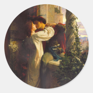 Sticker Rond Romeo et Juliet c. 1884 par Sir Frank Dicksee
