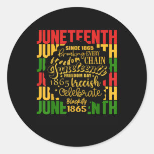Sticker Rond Rompre chaque chaîne depuis 1865 Femmes Hommes Jun