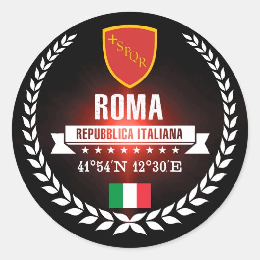 Sticker Rond Roms (Devant)
