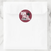 Sticker Rond Ron Paul (Sac)