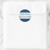 Sticker Rond Ron Paul (Sac)