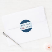 Sticker Rond Ron Paul (Enveloppe)