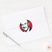 Sticker Rond Ron Paul Gear (Enveloppe)