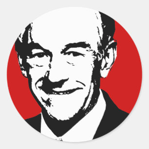 Sticker Rond Ron Paul Gear