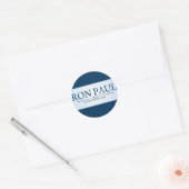 Sticker Rond Ron Paul, président (Enveloppe)