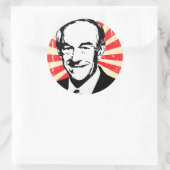 Sticker Rond Ron Paul Propaganda (Sac)