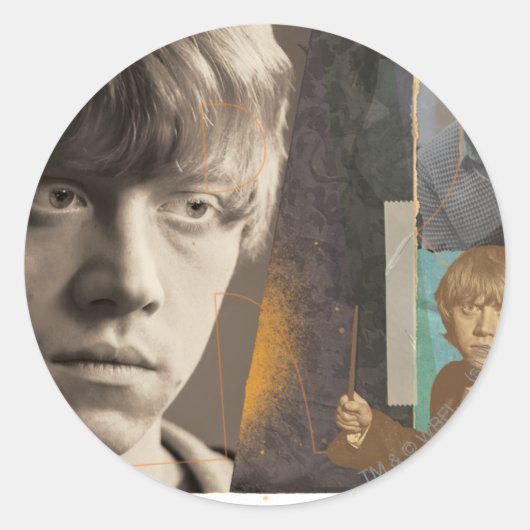 Sticker Rond Ron Weasley 8 (Devant)