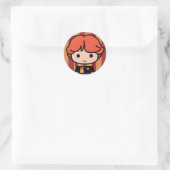 Sticker Rond Ron Weasley Cartoon Character Art (Sac)