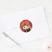 Sticker Rond Ron Weasley Cartoon Character Art (Enveloppe)