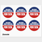 STICKER ROND RON WYDEN AU SÉNAT (Feuille)