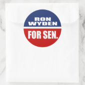 STICKER ROND RON WYDEN AU SÉNAT (Sac)