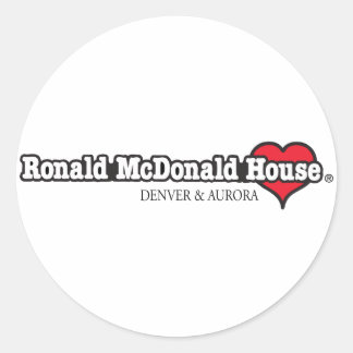 Sticker Rond Ronald McDonald Heart