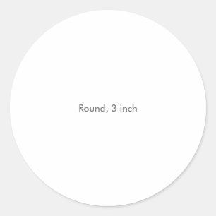 Sticker Rond Rond, 7,62 cm