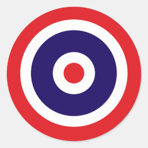 Sticker Rond Ronde du drapeau de la Thaïlande rond
