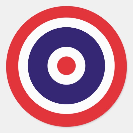 Sticker Rond Ronde du drapeau de la Thaïlande rond (Devant)