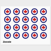 Sticker Rond Rondel canadien (Feuille)