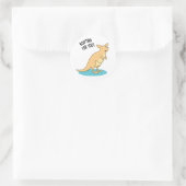 Sticker Rond Roo Ting Pour Vous Drôle Kangaroo Pun (Sac)