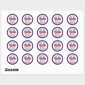 Sticker Rond Rookie de l'année 1er anniversaire baseball (Feuille)