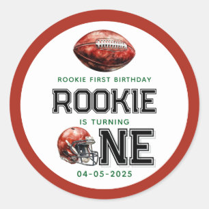 Sticker Rond Rookie de l'année 1er anniversaire de football gar
