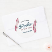 Sticker Rond Rookie de l'année Baseball 1er anniversaire (Enveloppe)