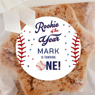Sticker Rond Rookie de l'année Baseball premier anniversaire