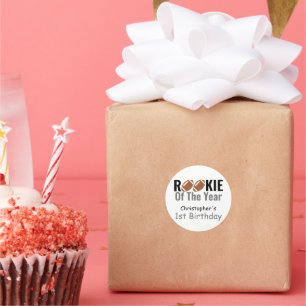 Sticker Rond Rookie Football 1er anniversaire
